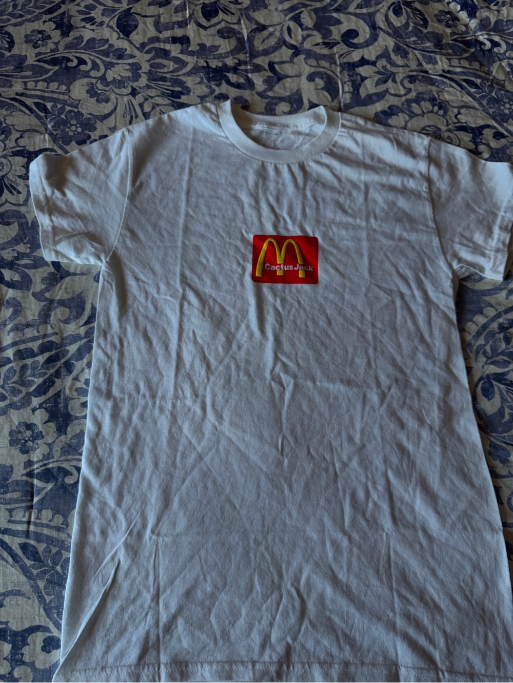 Cactus Jack by Travis Scott White Tee with Red & Yellow Logo